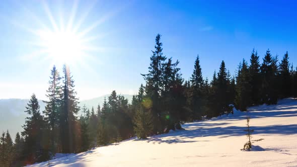 Mountain Winter Landscape