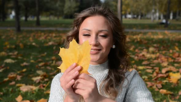 Attractive Young Woman Sensual Smile