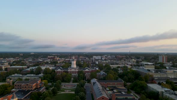 Aerial Establishing Shot of Mizzou University in St. Louis, Missouri