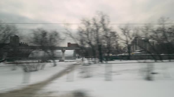 View From the Train Leaving Moscow