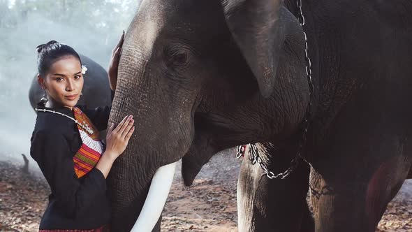 Farmers and monks village in Thailand