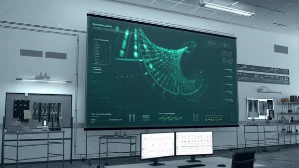 AI molecular research system is examining the composition of DNA Double Helix