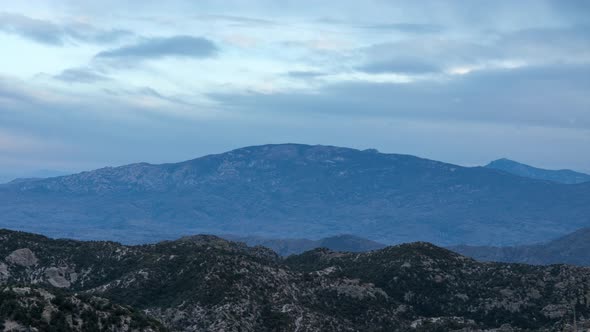 Mica Mountain and Rincon Peak - Tucson, Arizona - Sunset Time-lapse