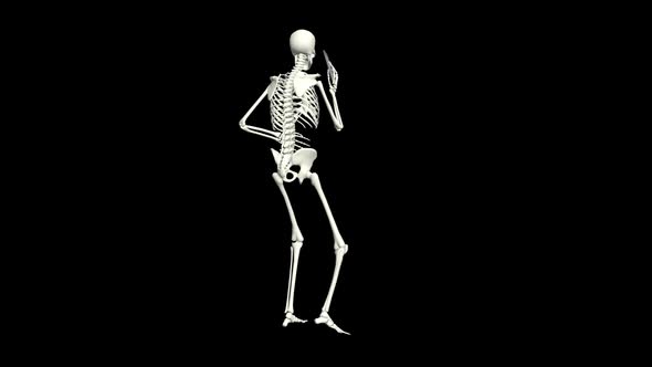 Phone Talking Skeleton