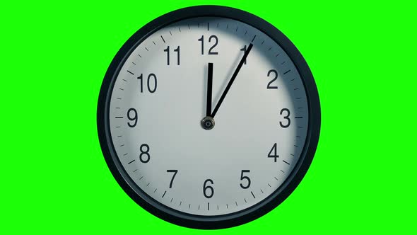 Very Fast Clock Showing Time Passing Cutout
