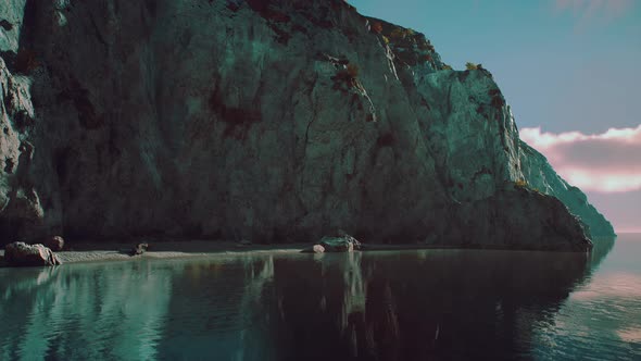 Coastline with Ocean and Rocks