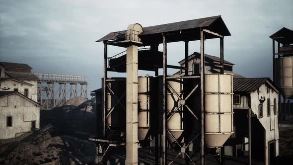 Panorama of Old Black Coal Mine