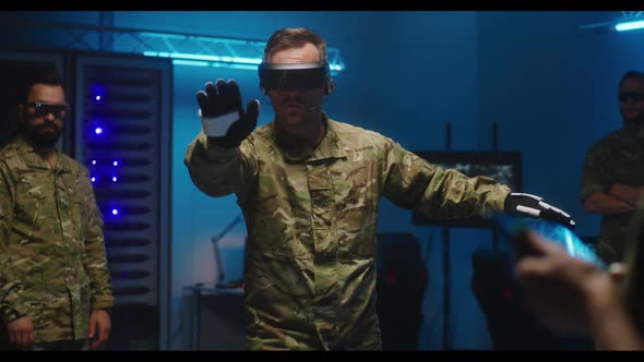 Soldier Using VR Technology