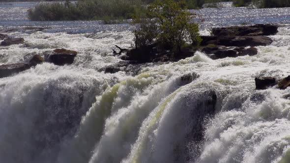 The incredible Victoria Falls on the Zambezi River.