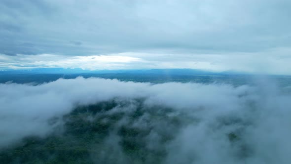 4K Aerial Drone shot flying over beautiful mountain ridge.