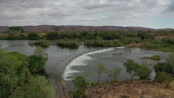 Ivanhoe Crossing, Kununurra, Western Australia 4K Aerial Drone