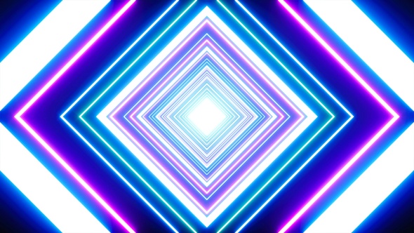 Flickering Neon Color Diamond VJ Light