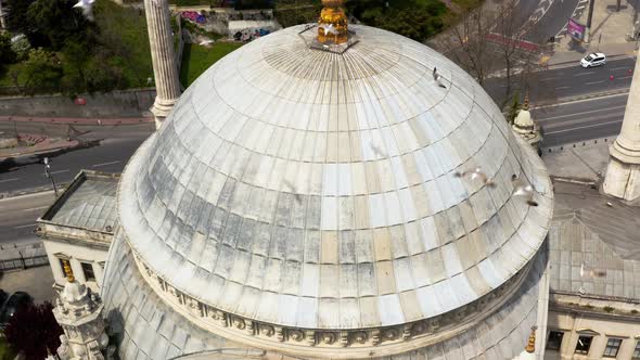 Dolmabahce Palace Quarantine Aerial View