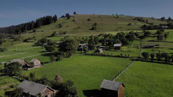 Old Wooden Houses in the Mountains