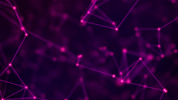 Abstract Dark Pink Digital Internet Social Network Background 4K alt