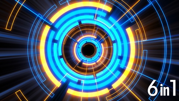 Circle Lights Vj Loops