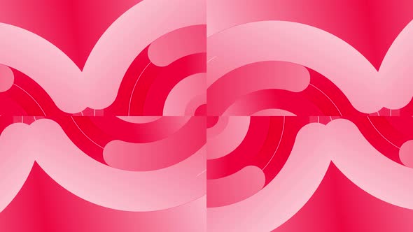 Abstract Flow Shape Background Red