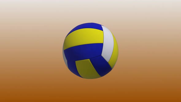 4K Volleyball Ball Background Seamless Loop
