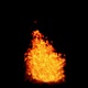 The flames burn and float like a real fire to be gradually extinguished Isolated by Alpha channel - VideoHive Item for Sale