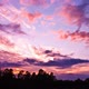 Cloudscape at Sunset Timelapse with Silhouette of Forest at Back Plane - VideoHive Item for Sale