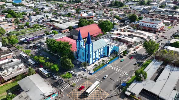 Downtown Manaus Brazil. Manaus Amazonas. Cityscape Tourism landmark.