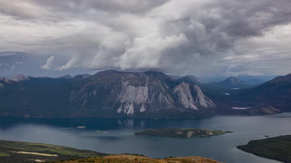 Time Lapse. Aerial View Canadian Nature