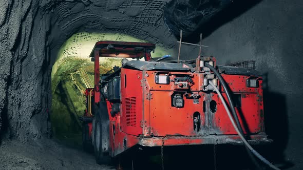 Boring Machine in the Underground Mine
