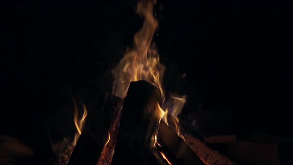 Camp Fire In Slowmotion