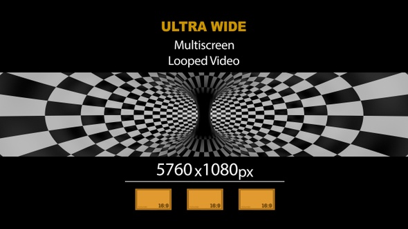 Ultra Wide HD Torus Checkerboard