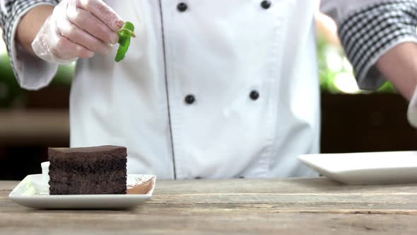 Chef Making Dessert.