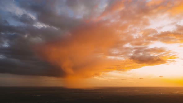 Sunset Bright Dramatic Sky