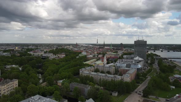 Riga aerial panorama