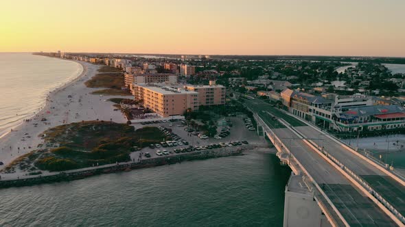 Johns Pass Madeira Beach AERIAL