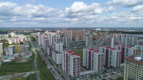 Aerial view of the New modern district of the city 06