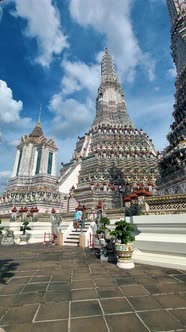 Wat Arun The Temple of Dawn Landmark of Bangkok Thailand