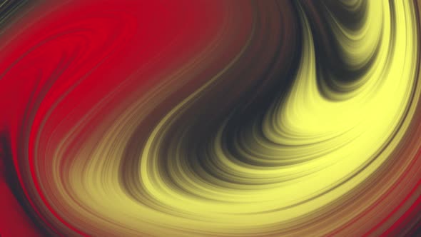 Fluid vibrant gradient footage. Moving 4k animation of red yellow black brown colors with smooth