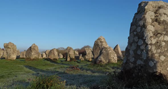 The Kerzerho alignments, Erdeven, Morbihan, Brittany, France