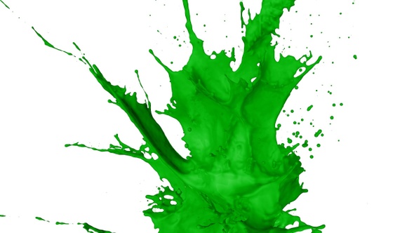 Green Paint Splash