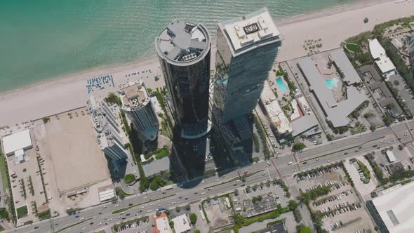 Modern Architecture Skyscrapers in Miami Beach