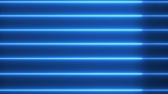Blue color neon line shining motion bakcground. neon light screen saver. Vd 606