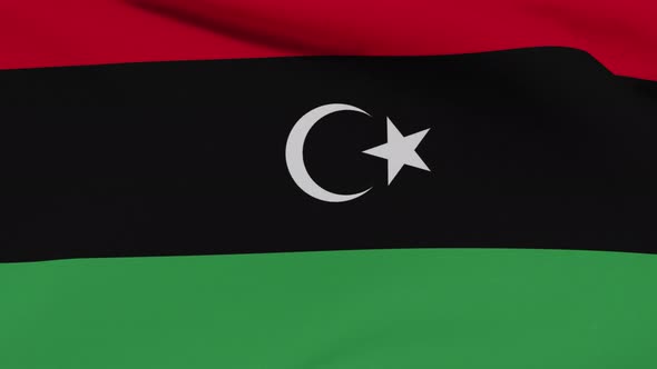 Flag Libya Patriotism National Freedom Seamless Loop