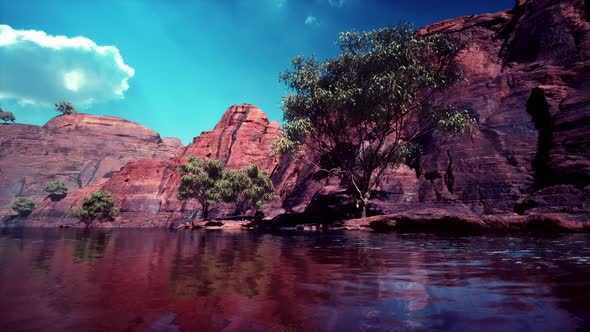 Panoramic View of Colorado River