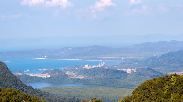 Summer Nature Landscape In Mountains Of Langkawi Malaysia Time Lapse