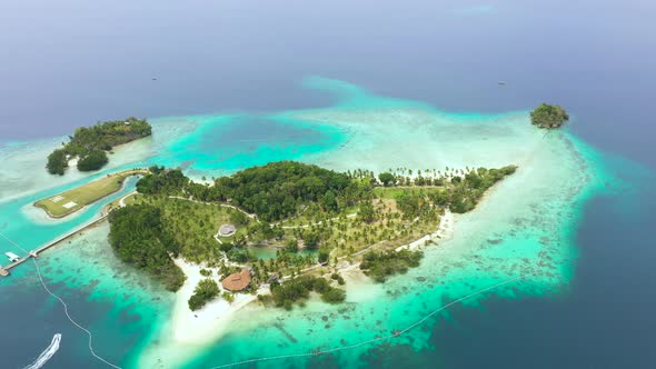 Tropical Island with Beach