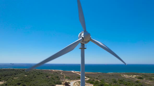 Energy-providing wind turbine.