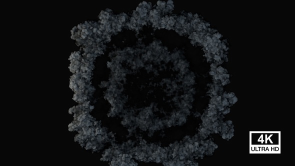 Fire And Smoke Shockwave Explosion 4K alt