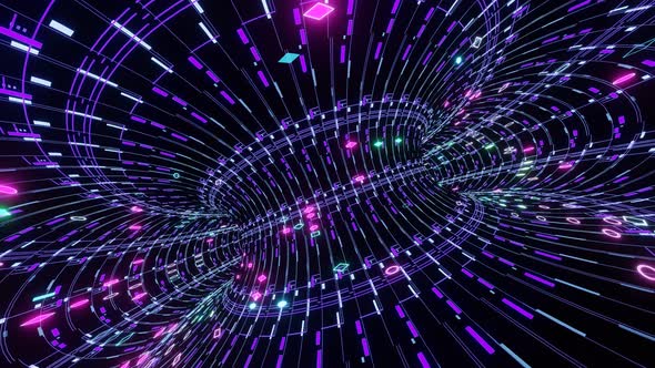 Pulsating Disco Carousel VJ Loop