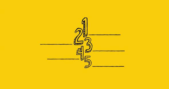 One to five steps, progress or ranking motion graphic. Infographic element. Checklist concept alt