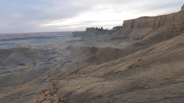 Factory Butte FPV Drone flyby in the hills and canyons.