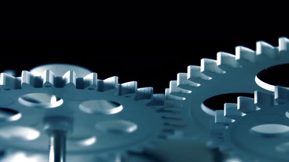 Abstract Retro Clock Gears 18